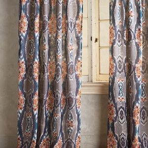 Luxurious Moroccan Inspired Navy and Terracotta Curtains
